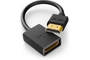 VCE HDMI Extension Cable Male to Female Support 4K & 3D HDMI 2.0 for Roku Stick, TV Stick, Google Chrome Cast, Laptop, 5.51In