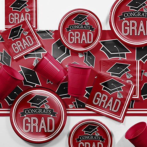 UPC 039938559465, 2018 Graduation School Spirit Red Party Supplies Kit