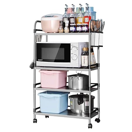 Carro De Almacenamiento De 4 Capas para El Suelo, Estante para ...