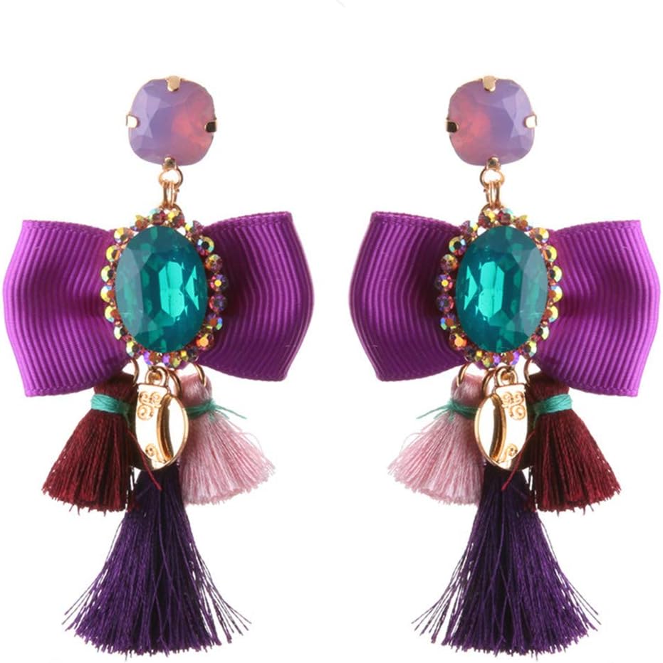 Drop Bow Tie Earrings Resin Big Large Long Ear Accessories Oorbellen Christmas Gift