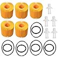 04152-YZZA1 Oil Filter Kit Replacement for Toyota Avalon Camry RAV4 Sienna 2013-2018 Lexus ES300h ES350 IS200t RX350 RX450h (5 PCS)