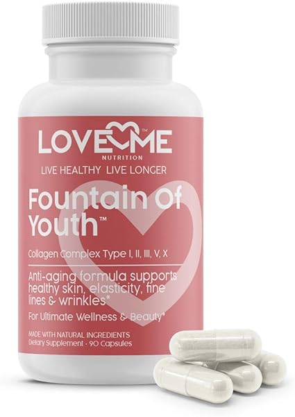 Amazon Com Love Me Nutrition Advanced Multi Collagen Protein Complex Type I Ii Iii V X Anti Aging Strengthen Joints Bone Health Decreases Fine Lines Wrinkles