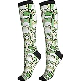 Guiteinyi Avocado Compression Socks Women Men Knee High Stock for Running Work Support Nurses Travel