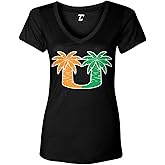 Palm Trees - College Sports Miami Women's V-Neck T-Shirt