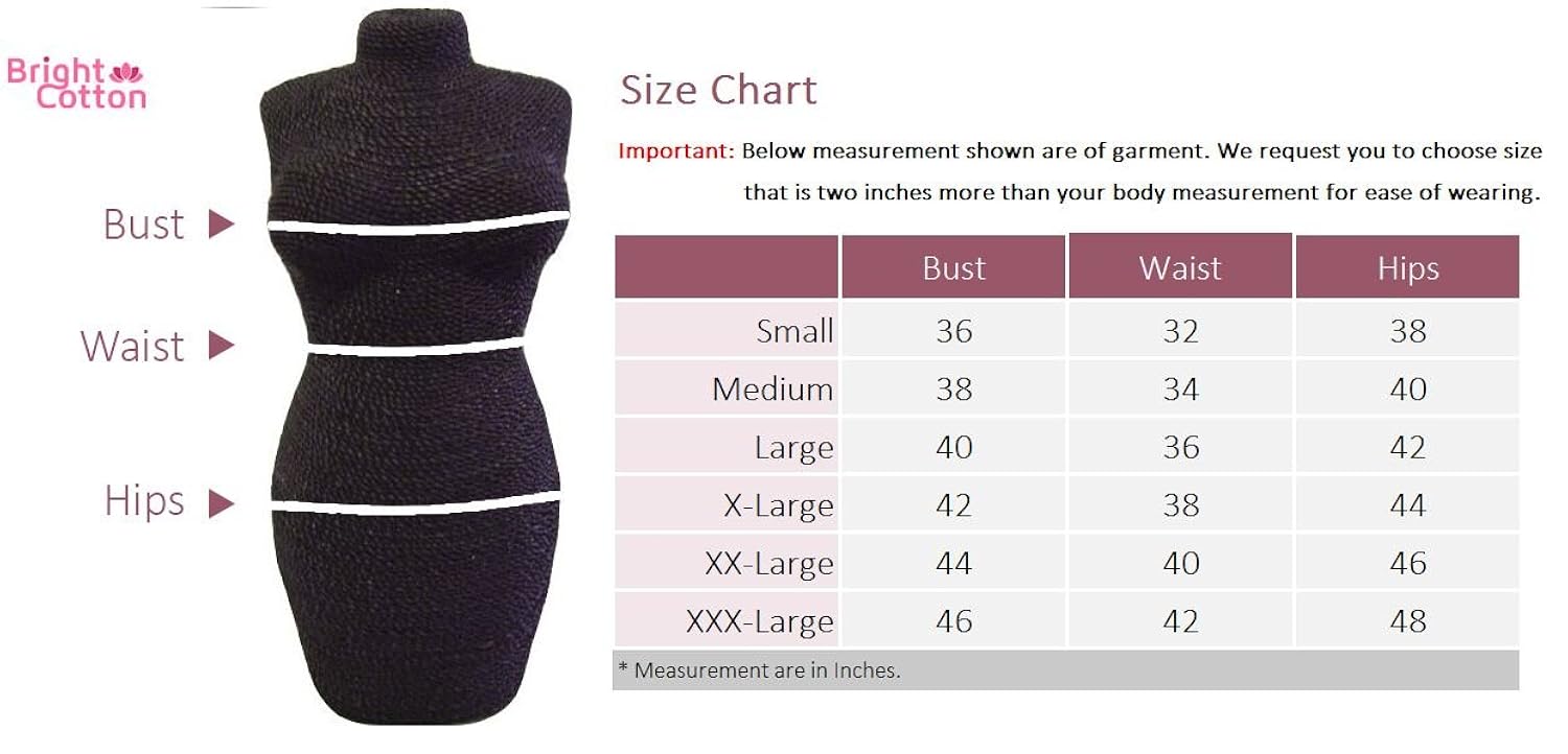 bright cotton women's a-line printed kurti (black)