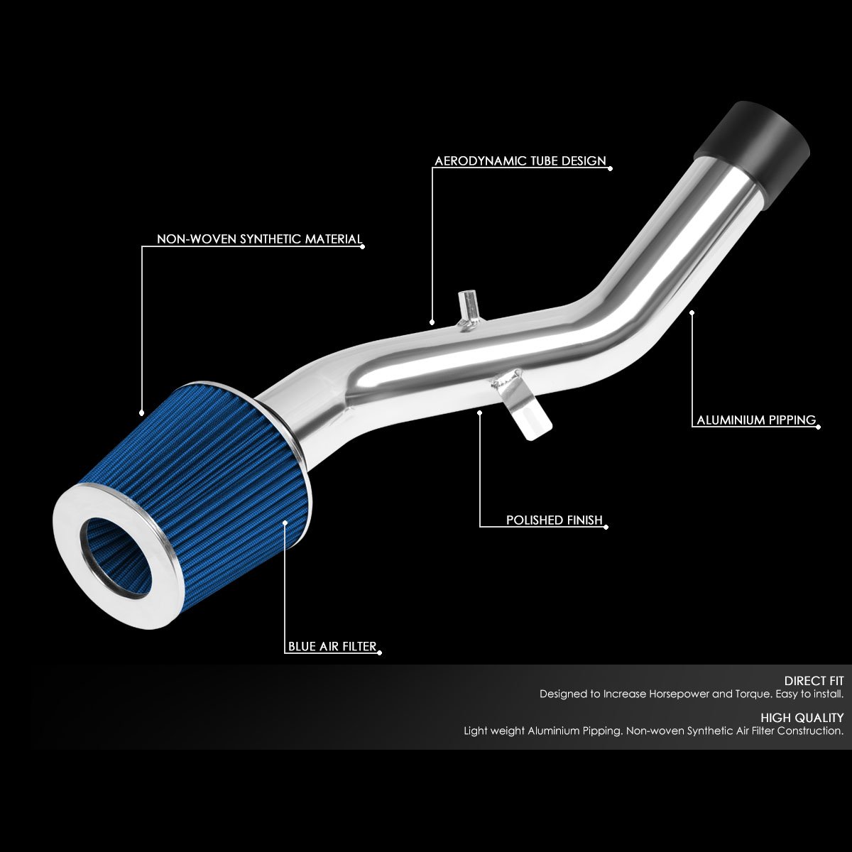 For 0713 Lexus IS250/IS350 DNA Motoring ITK0039BL Short Ram Air