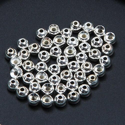 100 PCS Fly Tying Beads Tungsten Beads Nymph Head Ball Fly Tying Materials Hook Size 6#-20# 2.0 2.7 3.15 3.5 3.8 4.0 4.65 Nickle Gold Copper Silver Rainbow Color