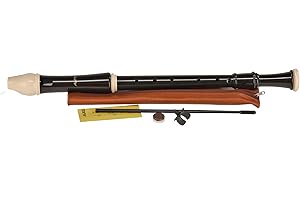 Aulos C-tenor recorder, Dark Brown, Synthetic Resin, Baroque Fingering, ABS Plastic, Ideal for Beginner to Intermediate Players