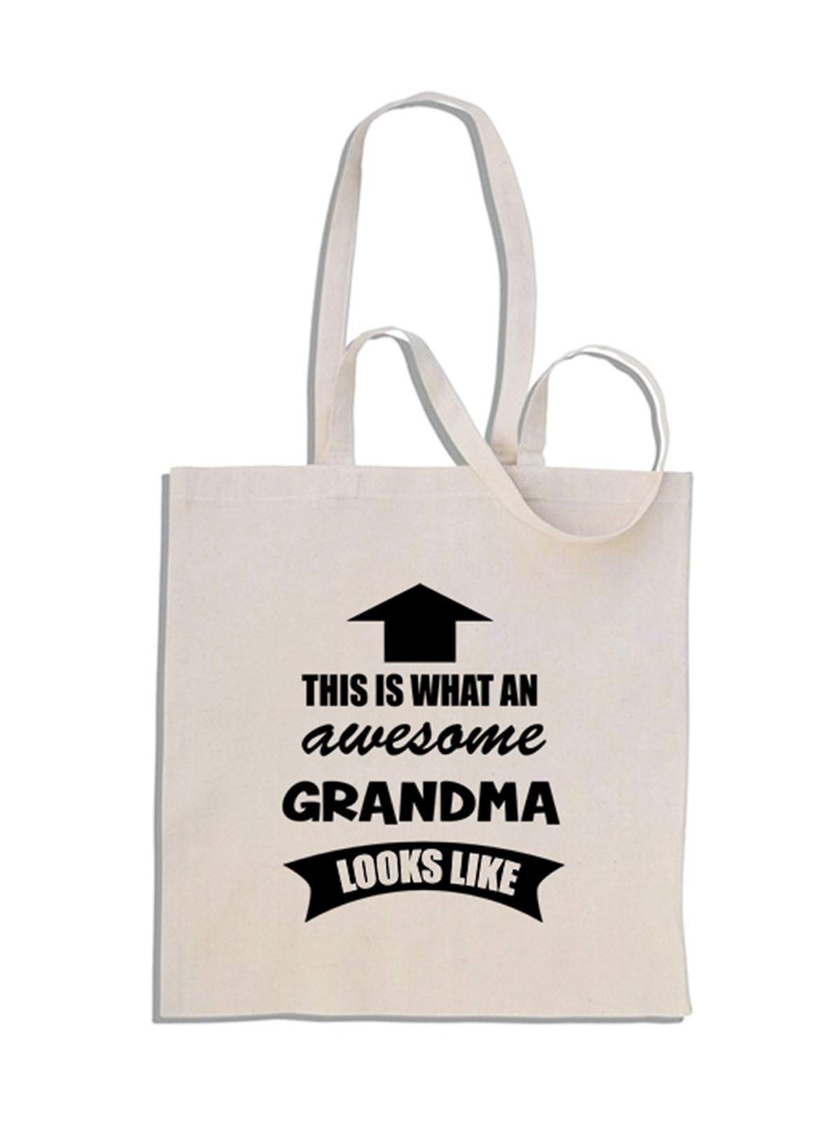 mug-tastic This is What an Awesome Grandma Looks Like - Cotton Shopper Tote Bag