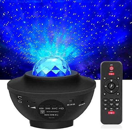 Amazon Com Led Projektor Sternenhimmel Lampe Kinder Nachtlicht Baby Sterne Lampe Mit Fernbedienung Bluetooth Lautsprecher And Starry Stern Wasserwellen Welleneffekt Party Party Musical Instruments