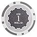 Brybelly Eclipse Poker Chips Heavyweight 14-gram Clay Composite - Pack of 50 ($1 Gray)