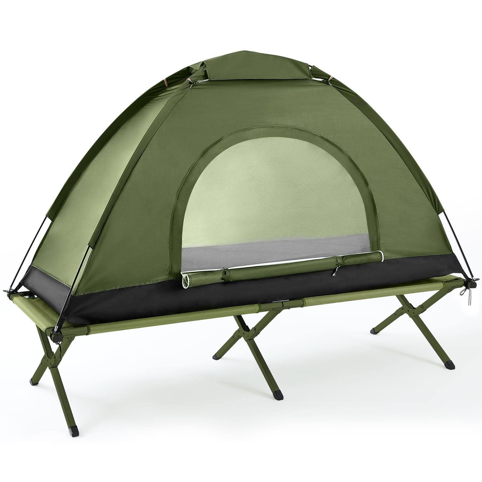 Photo 1 of *****************MISSING THE TENT PART****************
Yoojahow Single Person Camping Tent Cot, 75''l x 25''w x 16. 5'' H Portable Cots for Adults Ultralight 1 Person Cot Tent Folding Bed with Storage Bag for Outdoor Hiking Travel Home Picnic(Army Green)