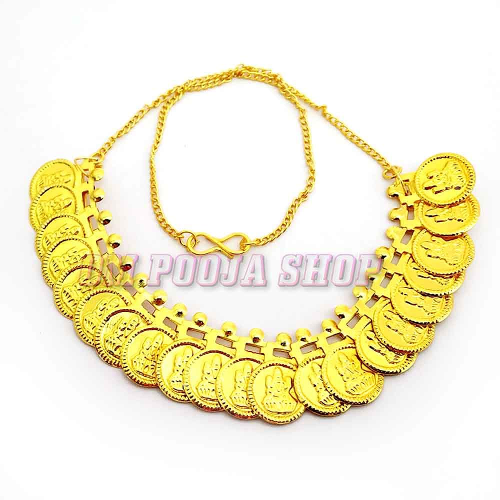 buy om pooja shop copper laxmi necklace