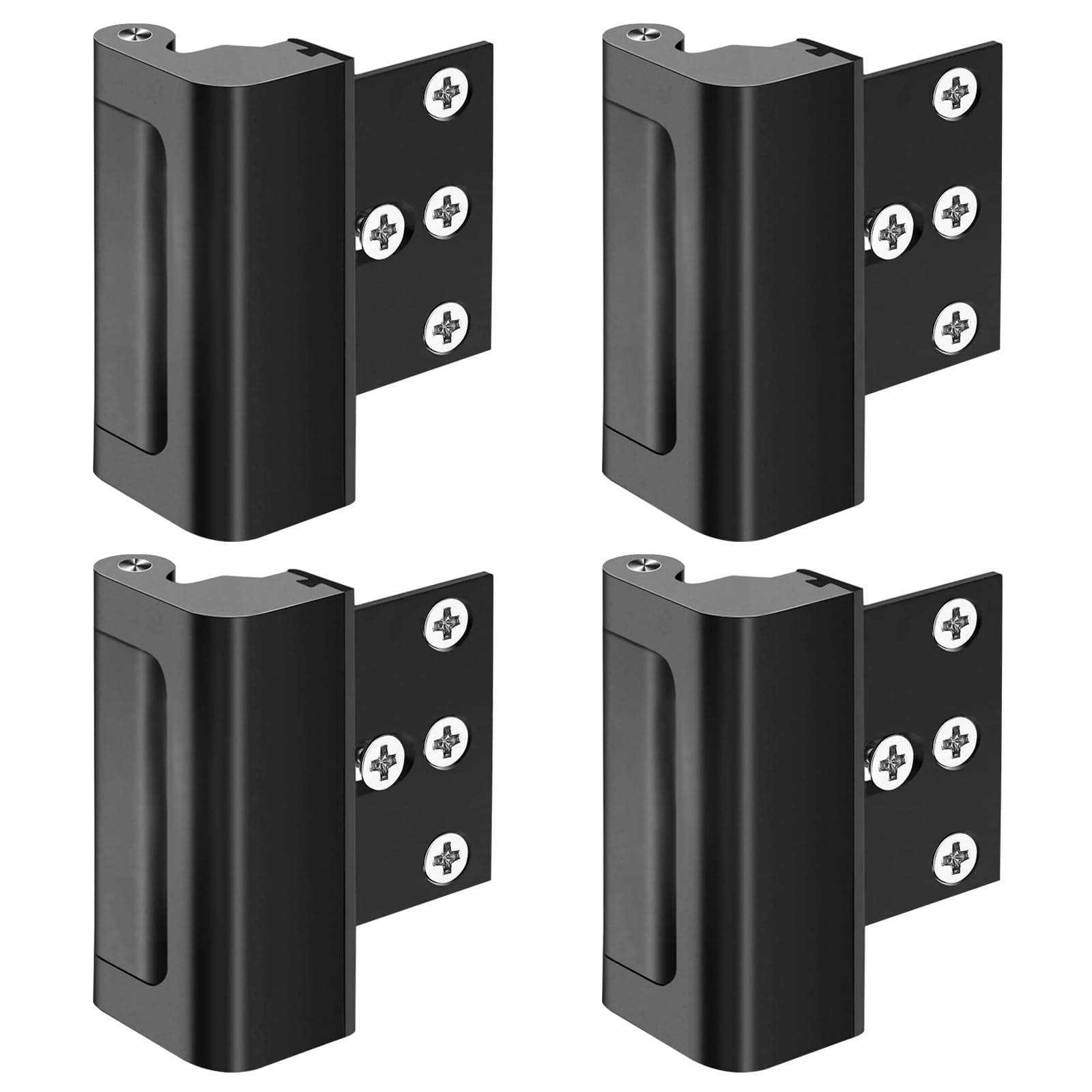 Avtytsda 4 Set Home Security Door Lock, Professional Childproof Door Reinforcement Lock for Inward Swinging Door Latch