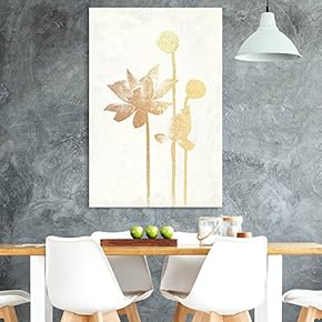 Vintage Style Golden Lotus Flower