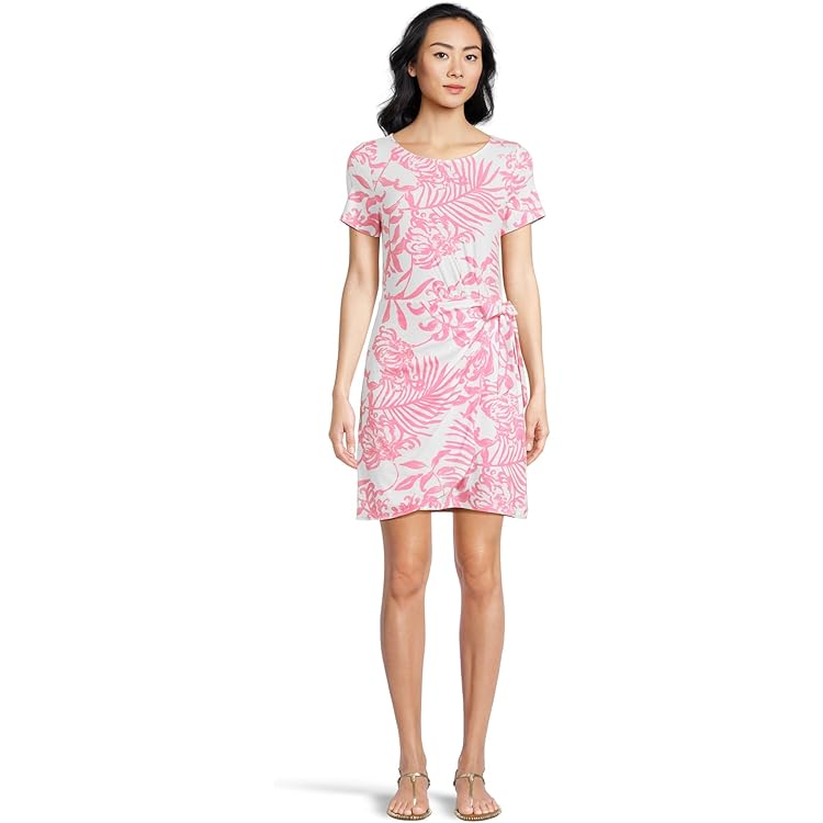Lilly Pulitzer Womens Brightan Dress, Rousseau Pink Zen Garden, 0