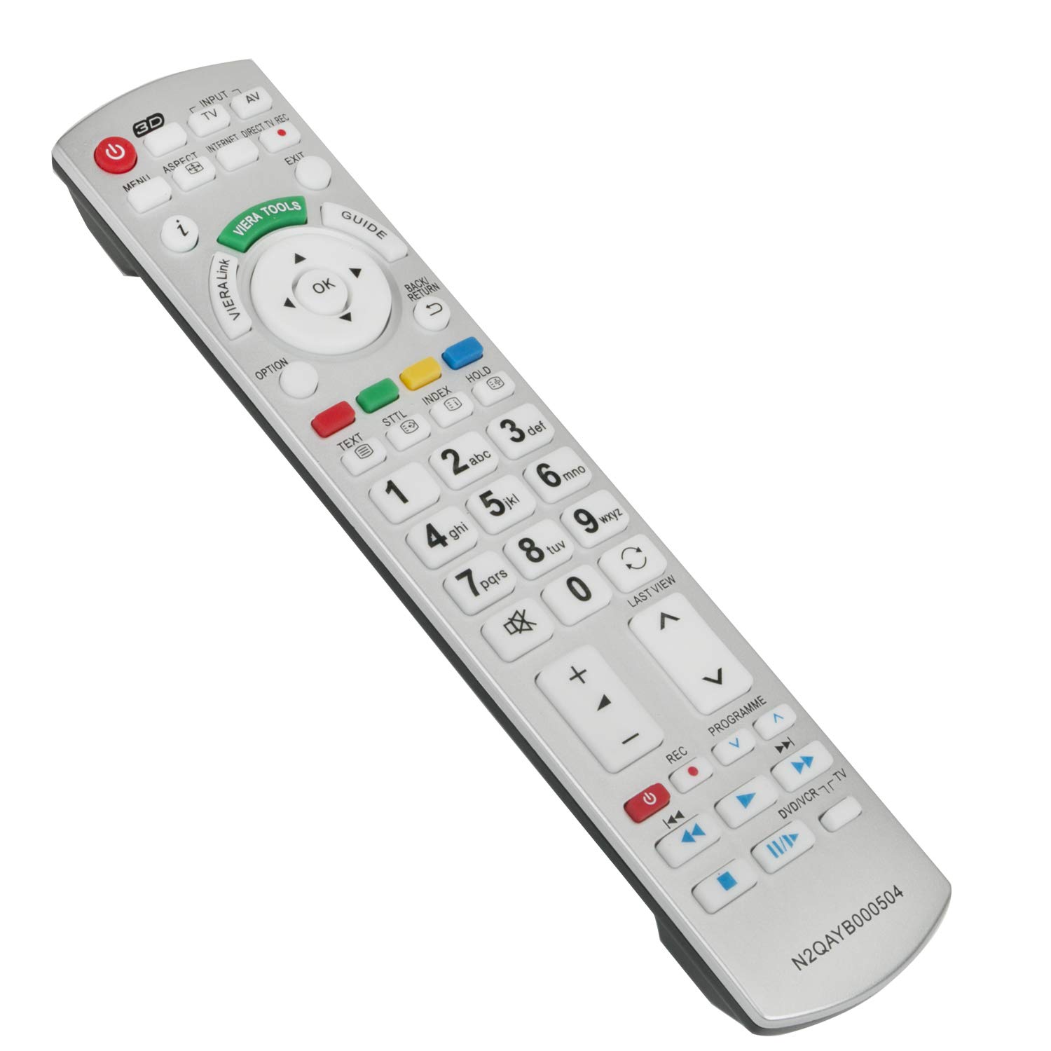VINABTY N2QAYB000504 Replace Remote for Panasonic N2QAYB000673 N2QAYB000785 TX-L37D25E TX-L37G20E TX-P42GW30S TX-L37V20E TX-L42D25E TX-L37EW30 TX-L42ES31 TX-L32D28EP TX-L32D25E TX-L32G20E TX-P42GT20E