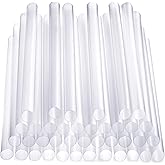 Comfy Package [100 Pack] Jumbo Smoothie Straws, Plastic Boba Straws, Milkshake Straws - Clear