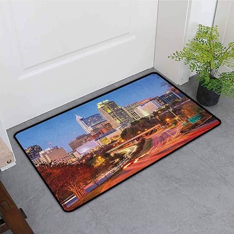 Amazon Com Onecute Crystal Velvet Doormat United States Raleigh