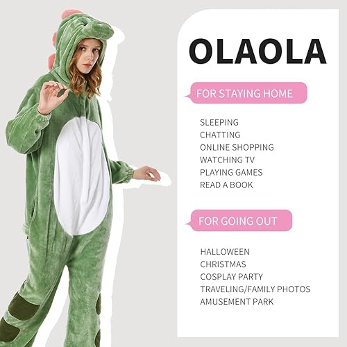 OLAOLA Onesie voor Volwassenen - Dierenkostuum Jumpsuit Zachte