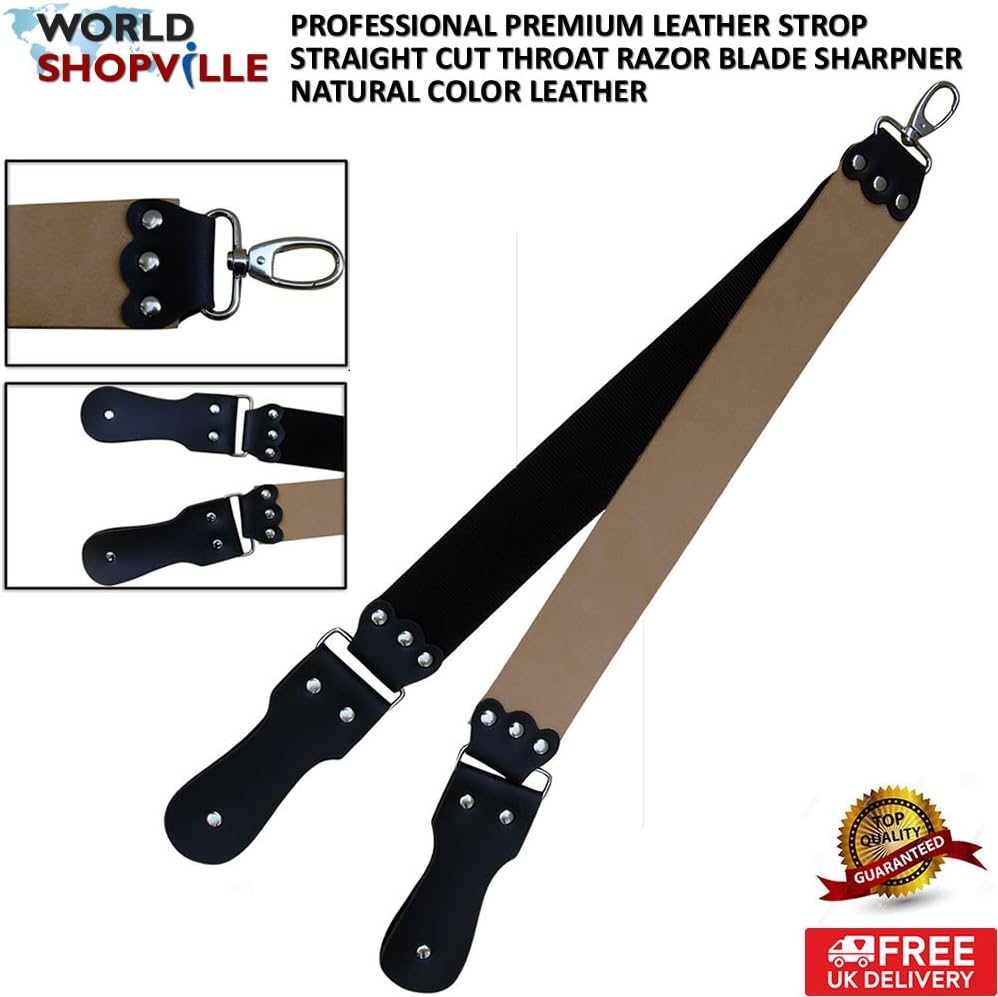 Premium Quality Leather Sharpening Double Strop Leather Belt for