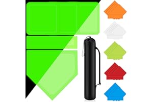 Hiboom 5 Pcs Baseball & Softball Base Set with Portable Carrying Bag 3 Throw Down Bases 1 Homeplate 1 Pitching Rubber for Kickball Softball Backyard Playground Practice Kids Adults