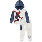 Marvel Spider-Man Boys Pullover Hoodie and Pants Set for Big Kids