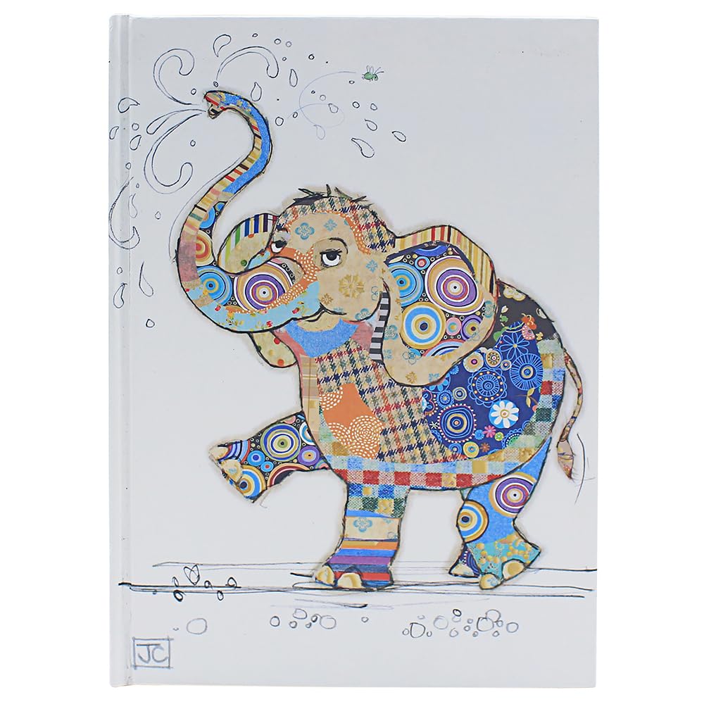 L & P Home & Gifts Lesser & Pavey A5 Notebook | Plain Journal Note Book For Office, School, Business & Daily Notes | Eddie Elephant Great Notebooks For Women & Men - Bug Art