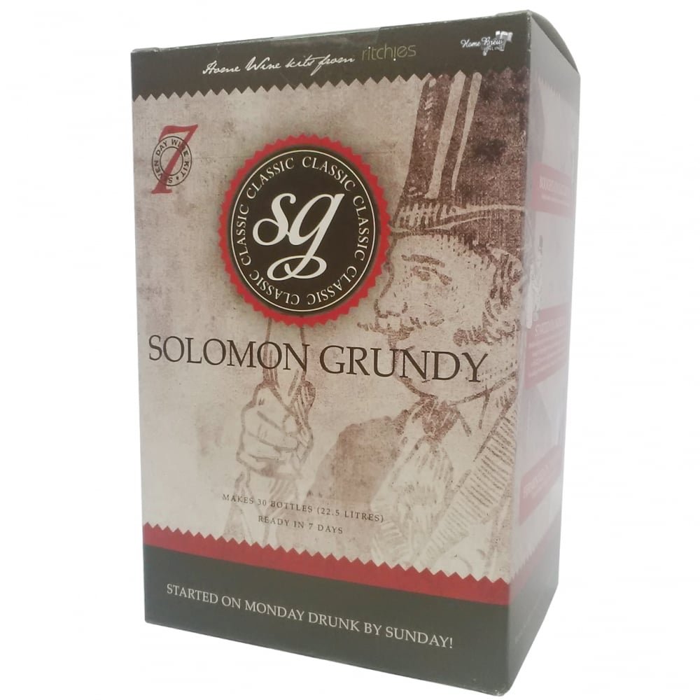 Solomon Grundy Rose 30 Bottle Home Brew Wine Kit