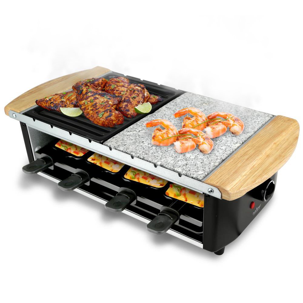 2. NutriChef PKGRST32 Electric Two-Tier Raclette Grill