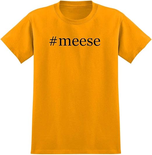 Amazon.com: #meese - Soft Hashtag Men's T-Shirt, Gold, XX-Large: Clothing
