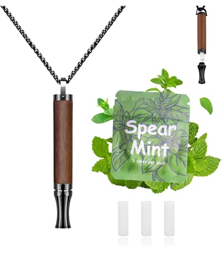 Amazon.com: 2Pcs Breathing Necklace for Anxiety Relief Breathlink Quit  Smoking Vaping Necklace Stop Smoking Aids Fidget Necklace for Smoking  Cessation Fum Vaporless Smokeless Inhaler for Adult Women Men : Health &  Household