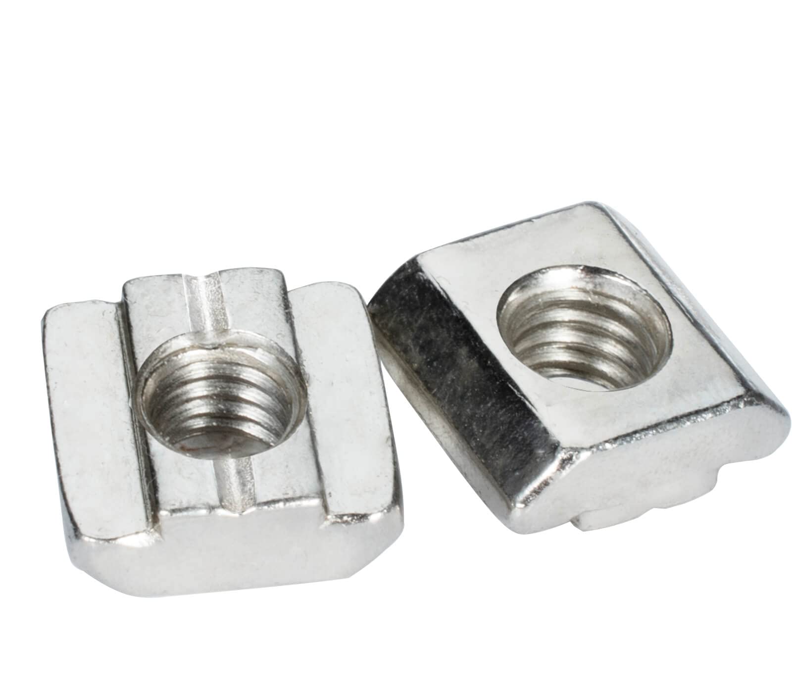 Pack of 40 T-Slot Nuts M8 Slot 8 for Aluminium Profile 30 x 30 mm, Nickel-Plated Carbon Steel
