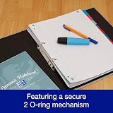 Oxford Premium A4 Ring Binder Silver 25mm 40mm Spine Laminated view 3