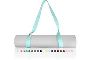 Tumaz Yoga Mat Strap [MAT NOT Included] (2 Sizes) with Extra Thick & Comfy Delicate Texture, Adjustable Yoga Mat Carrier