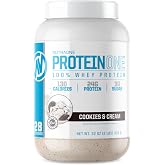 NutraOne ProteinOne Whey Protein Promote Recovery and Build Muscle with a Protein Shake Powder for Men &amp; Women (Cookies &amp; Cream, 2 LB)