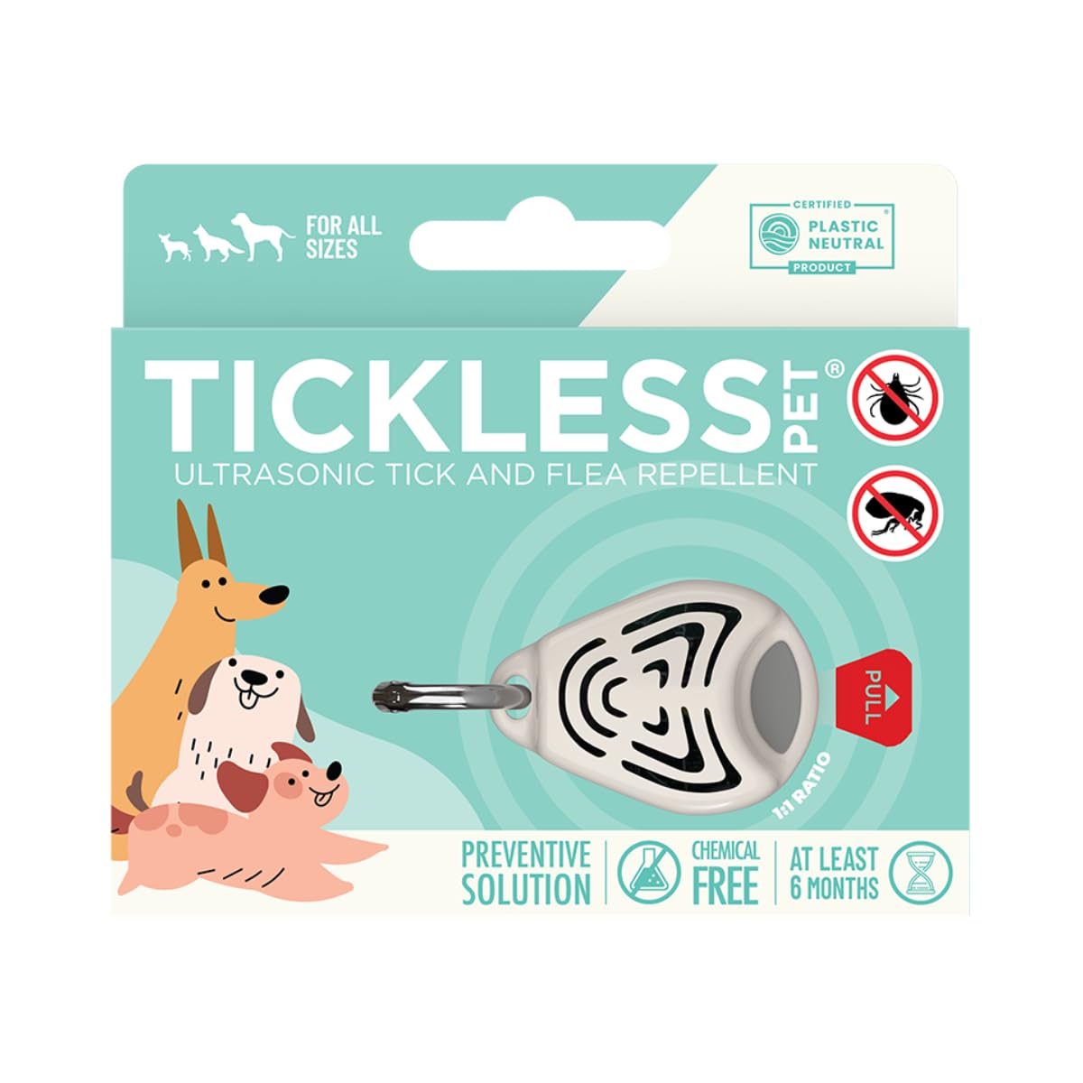 Tickless Pet – Ultrasonic, Natural, Chemical-Free tick and flea Repeller – Beige