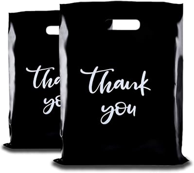 black plastic bags with handles