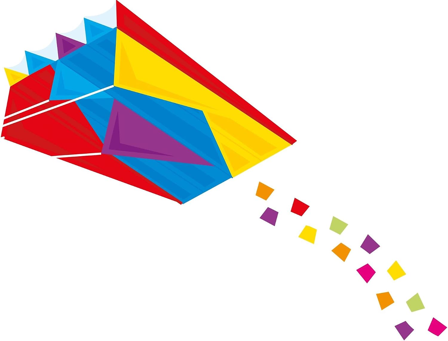 Guenther 1189 60 x 51 cm Mini Para Foil Classic Single Line Kite with Sail, Mehrfarbig - Image 4