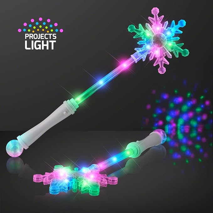 frozen elsa disney on ice light up glow snowflake wand toy