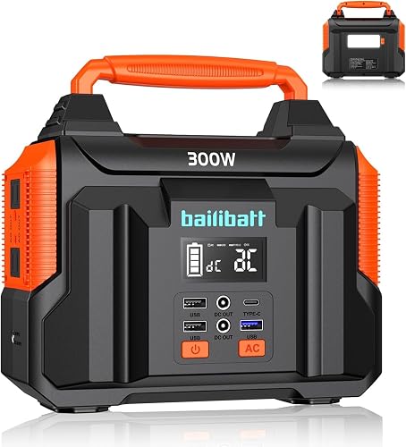 Portable Power Station 300W 257wh Lithium Battery Bailibatt Small ...