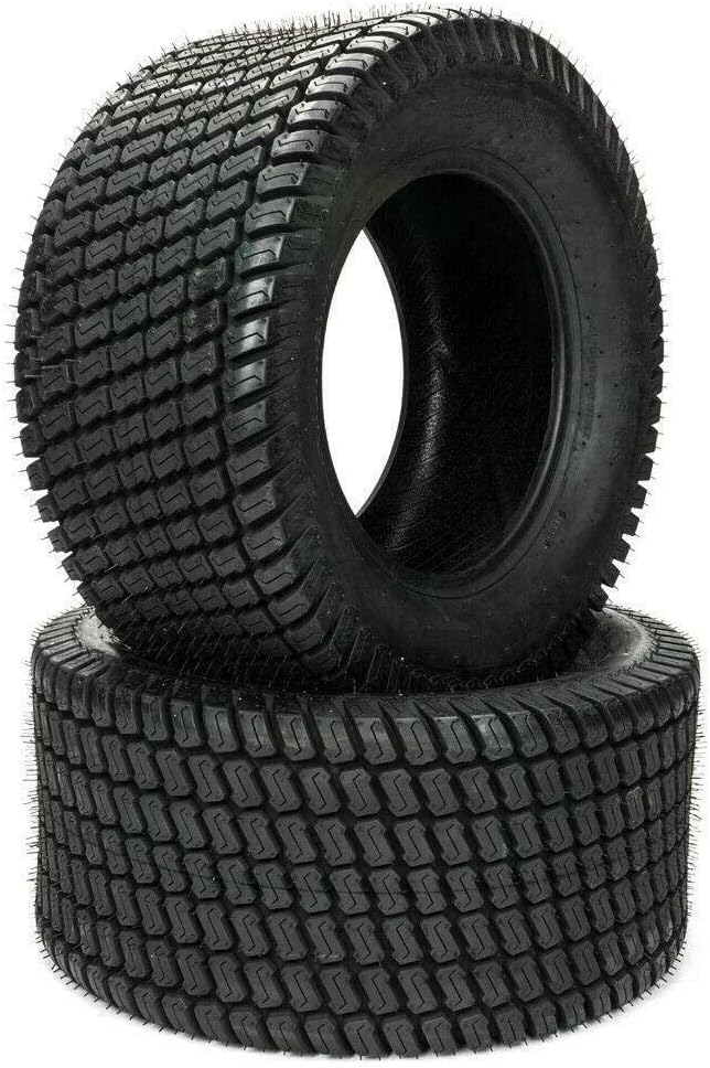 Set of (2) 23x10.5-12 23x10.50x12 23/10.5-12 Turf Tires P332 4PR Tubeless Lawn Mower Golf Cart Garden Tires