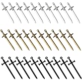 UNICRAFTALE 36pcs 3 Colors Sword Pendants 54.5mm Long Dagger Zinc Alloy Pendants Hypoallergenic Retro Earring Sword Charms Metal Bracelets Charm for DIY Necklace Jewelry Making