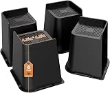 MYMULIKE Bed Risers 6 Inch Heavy Duty L Shaped Design 6000 lbs 4 Pack