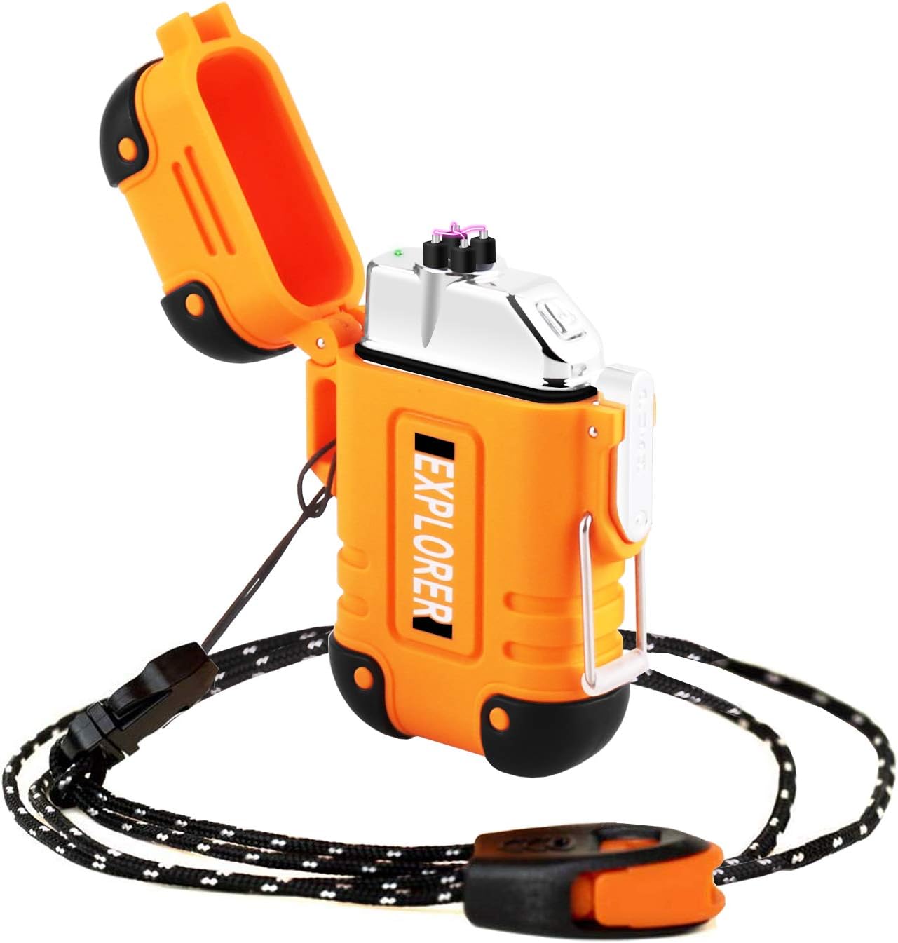 Green Vivid Waterproof Flameless Electric LighterDual Arc