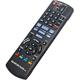 N2QAYB000575 IR6 Replace Remote Control Work for Panasonic Blu-Ray Disc DVD | Player DMP-BD75 DMP-BD755 DMP-MST60 DMP-MS10 DMP-BDT210 DMP-BDT110 DMP-BDT215 DMP-BDT310 sub N2QAYB000574 N2QAYB000883