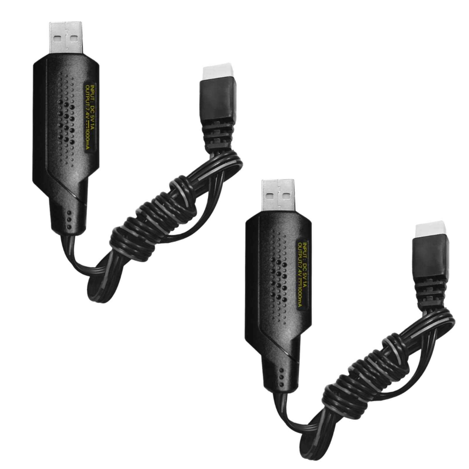 ZYGY 2PCS 2S 7.4V 1A USB Charging Cable for 7.4V 2S Lipo Battery RC Car with XH-3P Connector. RC Boat Drone Airsoft Truck Engineering Car RC Toy 7.4V Battery USB Charging Cable