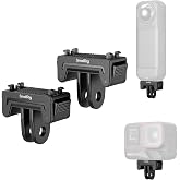 SMALLRIG Quick Release Adapter for Insta360 X6/X5/X4 Air/Ace Pro 2/Ace Pro | Mount Adapter with 2 Prong Mount for Tripods, Selfie Sticks, Vlogging Accessories (2 PCS) - 6303