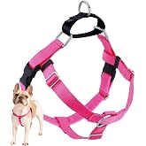 2 Hounds Design Freedom No Pull Dog Harness, 1 inch LG, Hot Pink | Discourages Pulling, Comfortable Control Adjustable Dog Harness for Large Sized Dogs, Made in USA (Leash Not Included)