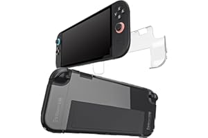 HEATFUN Crystal Clear Protective Shell Compatible with Switch 2 – Dockable One-Piece Hard Case with Precision Cutouts and Slim Fit Design